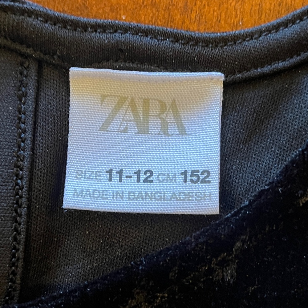 Teenager / Youth Rhinestone Black Velour Jumpsuit by Zara Kids. Stretchy. 11-12 - Picture 14 of 14